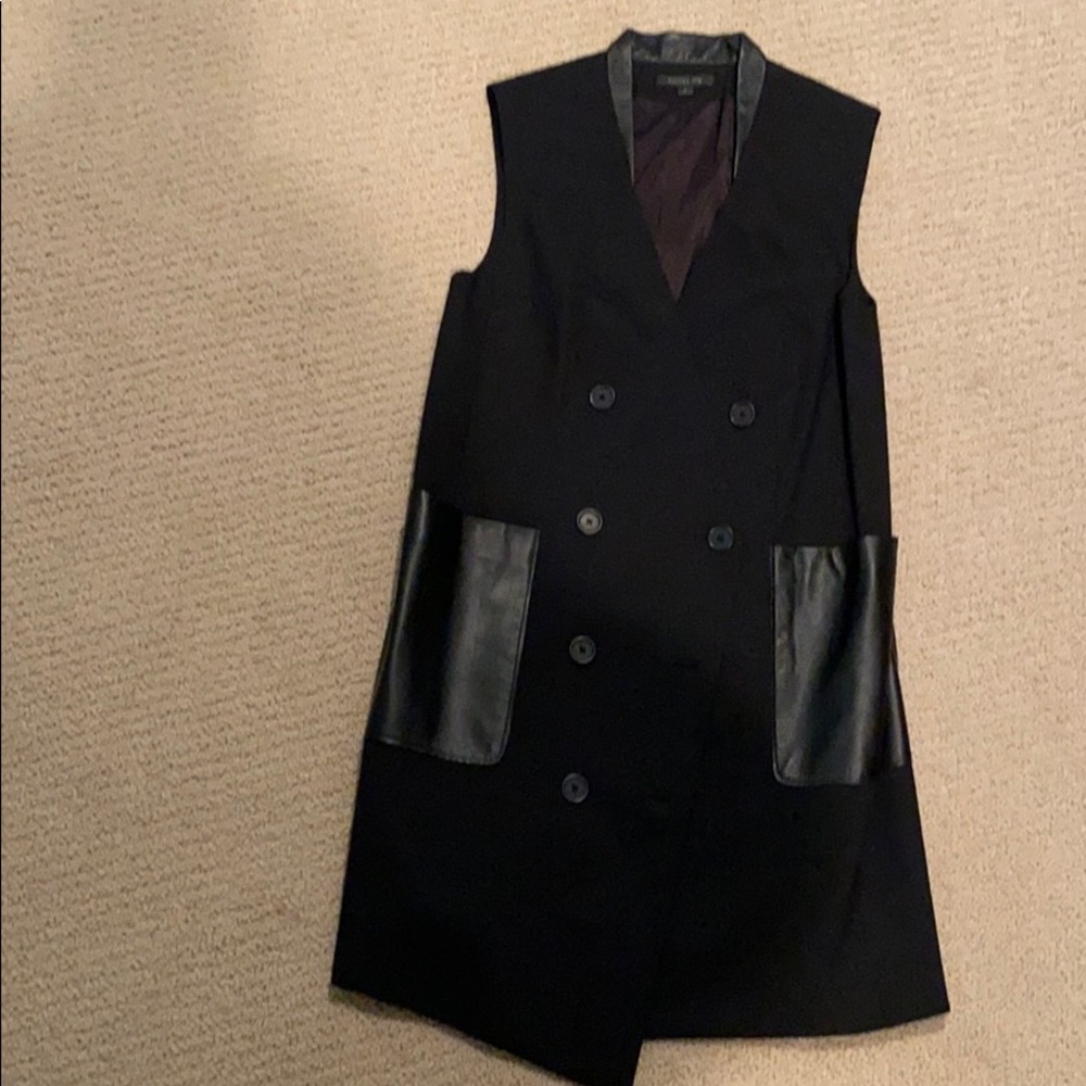 Rachel Zoe wool blend long vest.